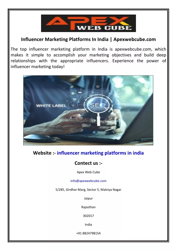 influencer marketing platforms in india
