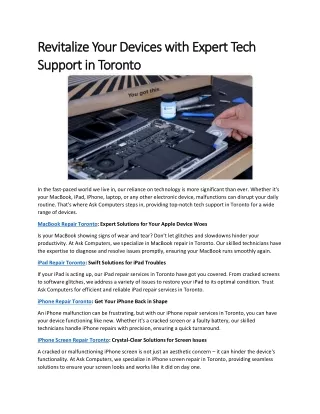 revitalize your devices with expert tech