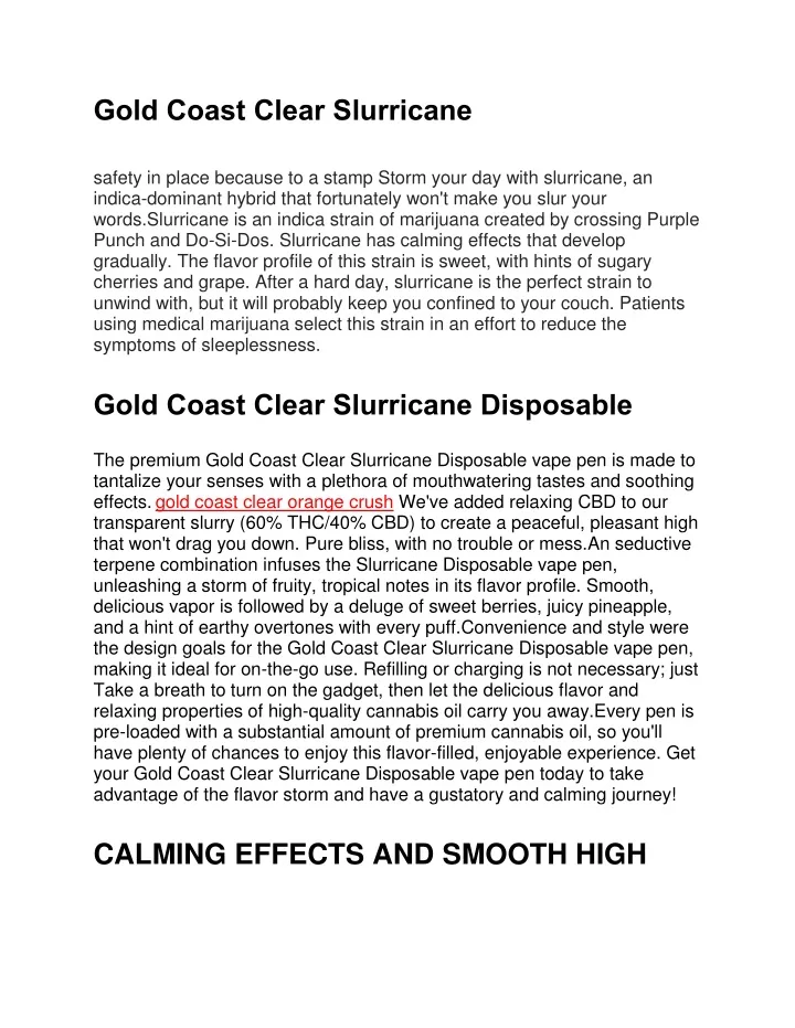 gold coast clear slurricane safety in place