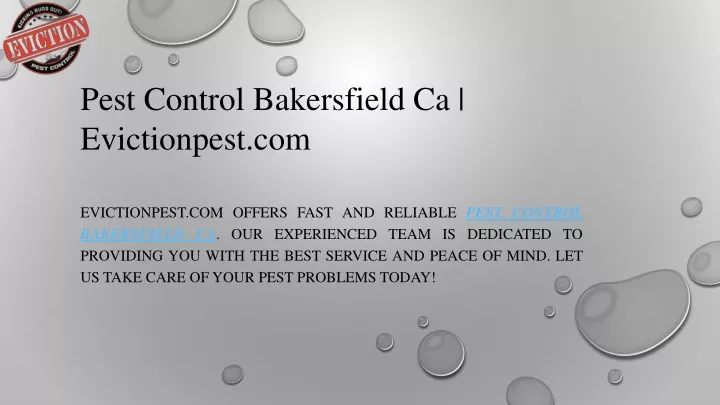 pest control bakersfield ca evictionpest com