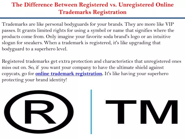 the difference between registered vs unregistered