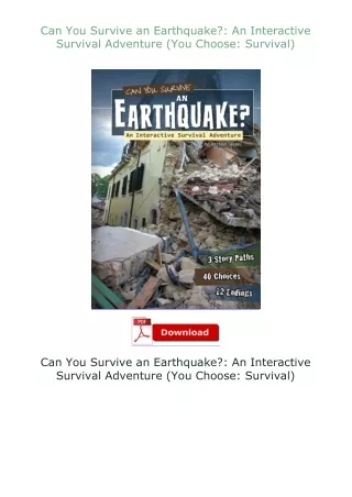 book❤[READ]✔ Can You Survive an Earthquake?: An Interactive Survival Adventure (You Choose: Survival)