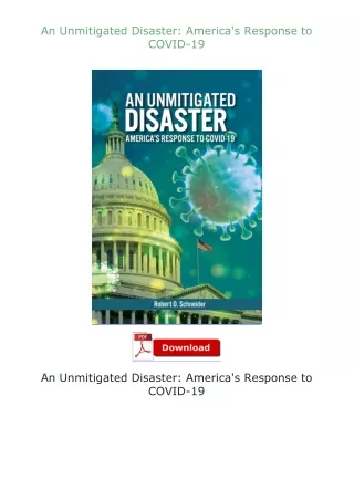 ✔️READ ❤️Online An Unmitigated Disaster: America's Response to COVID-19