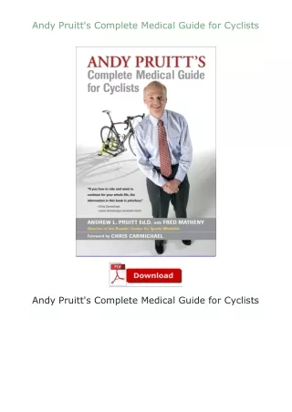 Ebook❤(download)⚡ Andy Pruitt's Complete Medical Guide for Cyclists
