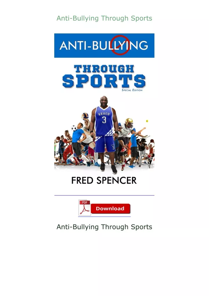 anti bullying through sports