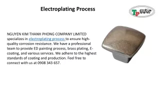 Electroplating Process