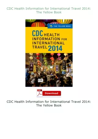 CDC-Health-Information-for-International-Travel-2014-The-Yellow-Book