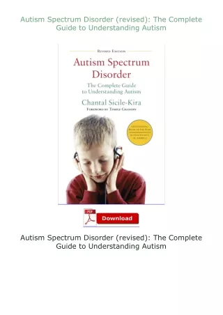 ✔️READ ❤️Online Autism Spectrum Disorder (revised): The Complete Guide to Understanding Autism