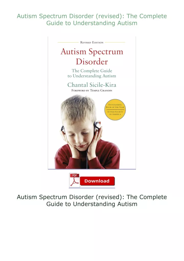 autism spectrum disorder revised the complete