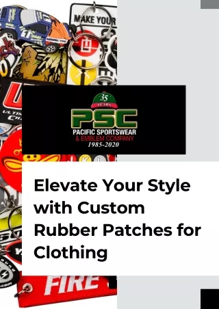 Shop the Finest Custom Rubber Patches for Clothing