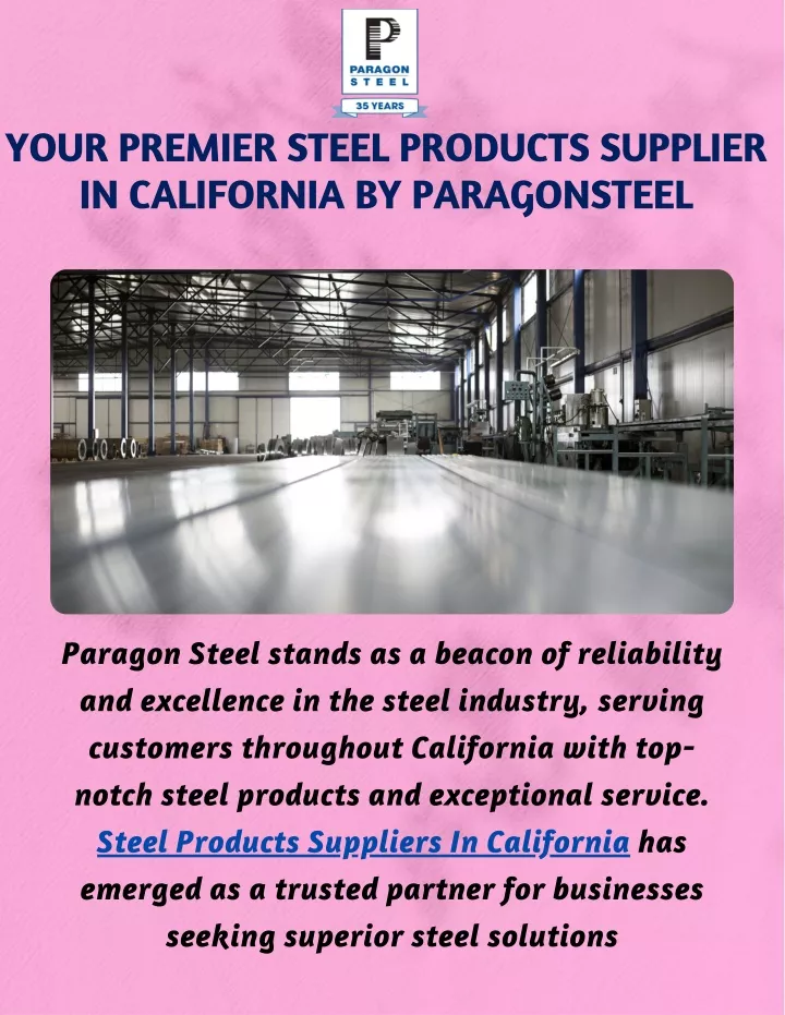 your premier steel products supplier