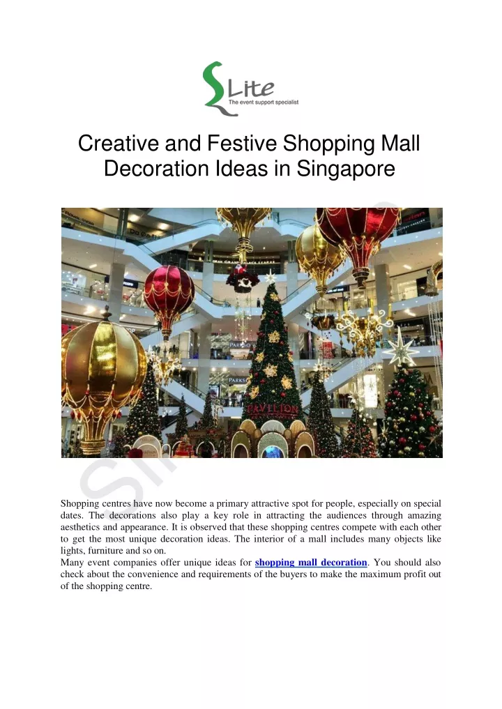 creative and festive shopping mall decoration ideas in singapore