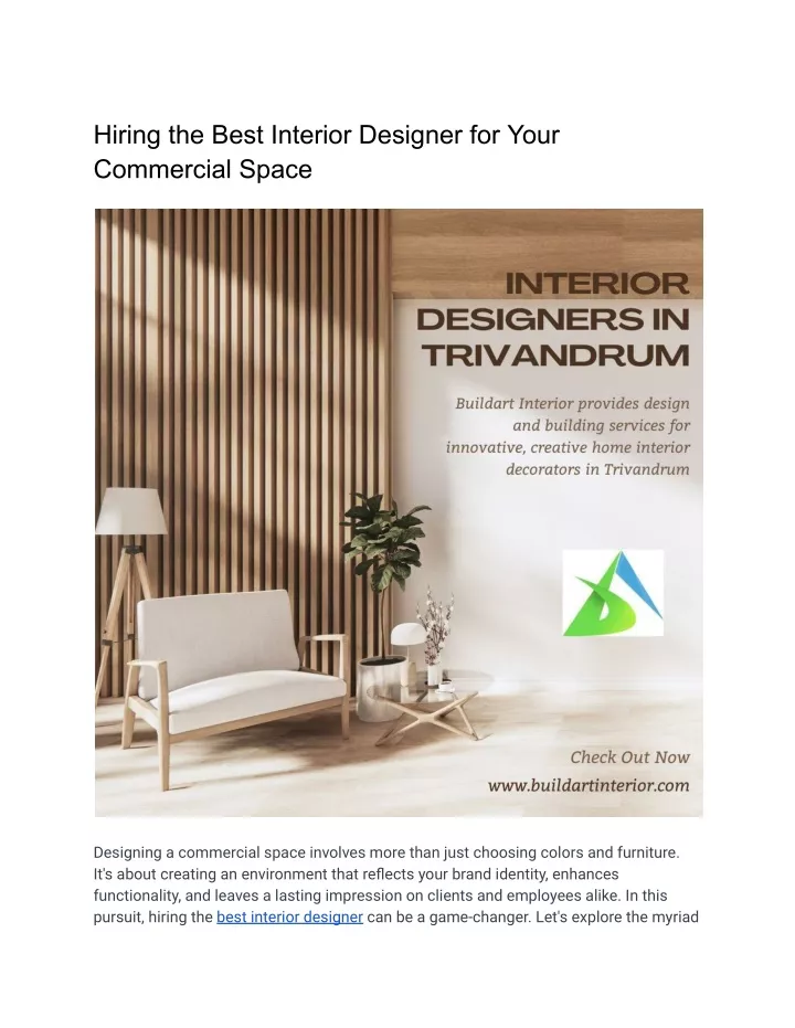 hiring the best interior designer for your