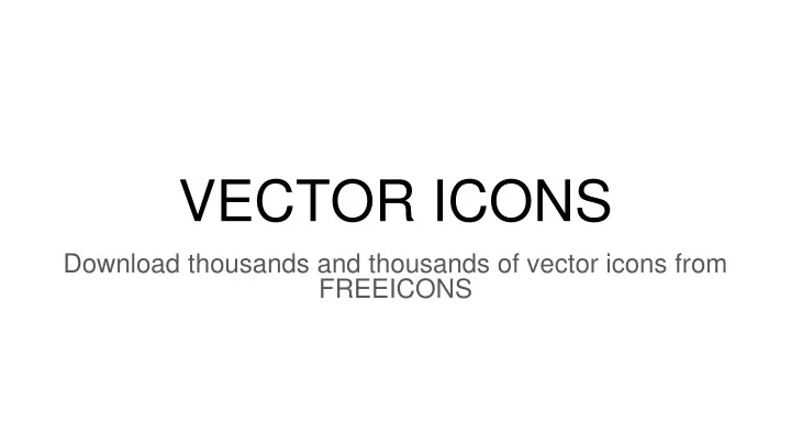 vector icons