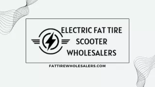 Fat Tire Wholesalers: Your Premier Source for Wide-Wheel Wonders!
