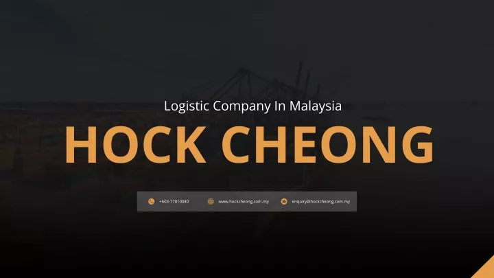 logistic company in malaysia