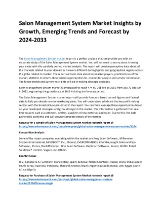 salon management system market insights by growth