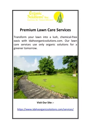 Premium Lawn Care Services