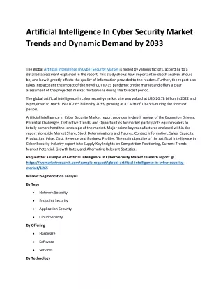 artificial intelligence in cyber security market