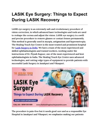 lasik surgery in delhi