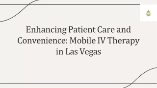 Mobile IV therapy in Las Vegas