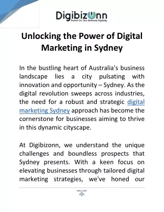 Digital Marketing Sydney