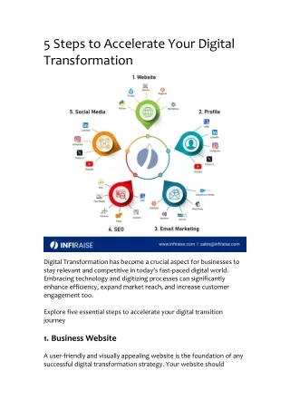 5 Steps to Accelerate Your Digital Transformation