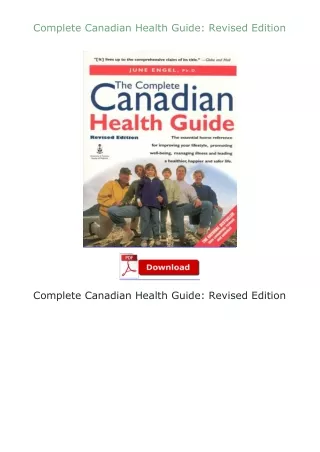 download⚡️ free (✔️pdf✔️) Complete Canadian Health Guide: Revised Edition
