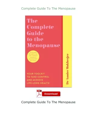 ❤️get (⚡️pdf⚡️) download Complete Guide To The Menopause