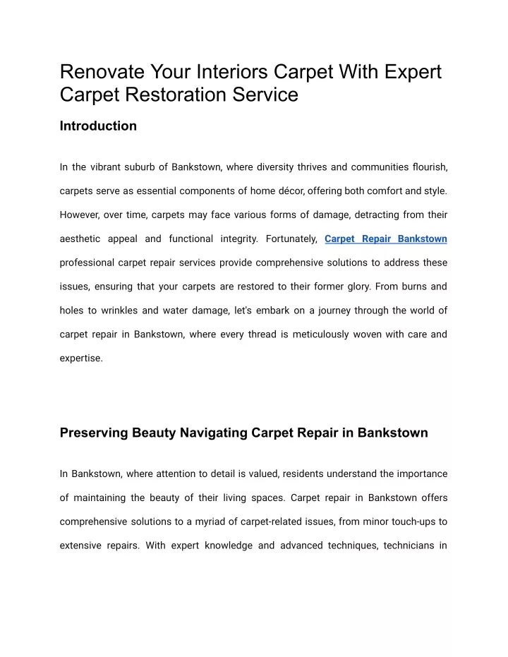 renovate your interiors carpet with expert carpet