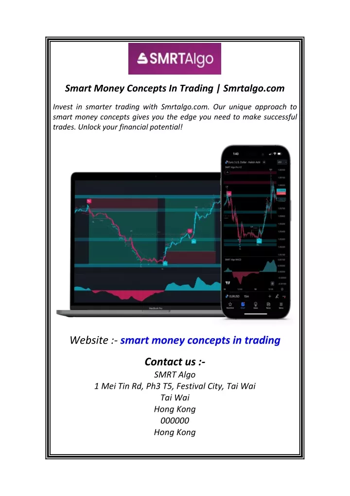 smart money concepts in trading smrtalgo com