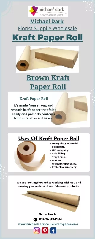 FLORALCRAFT® Kraft Paper Rolls