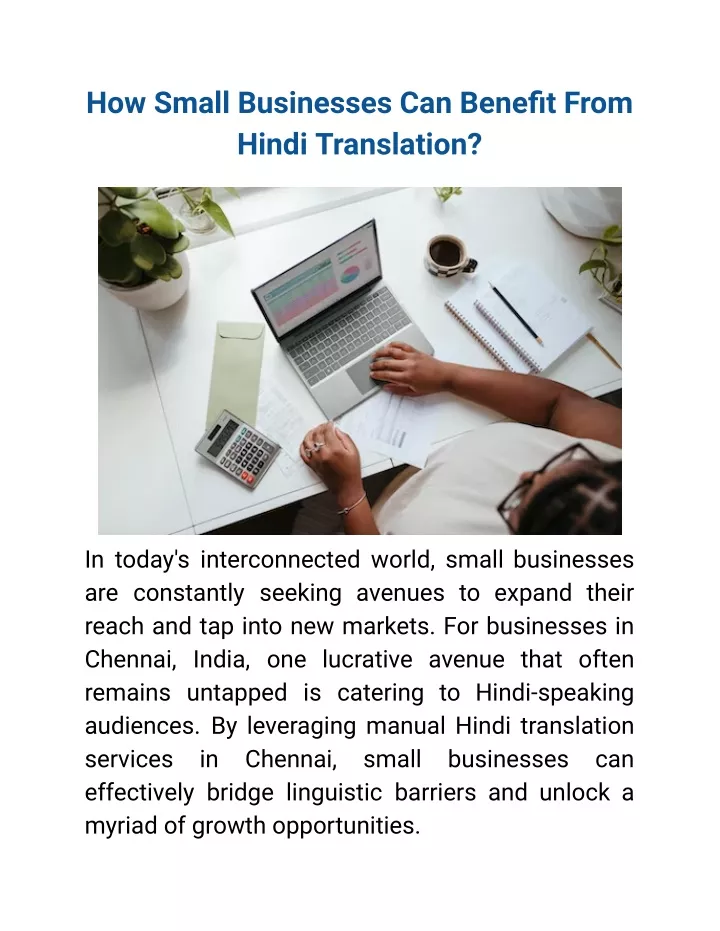 how small businesses can benefit from hindi