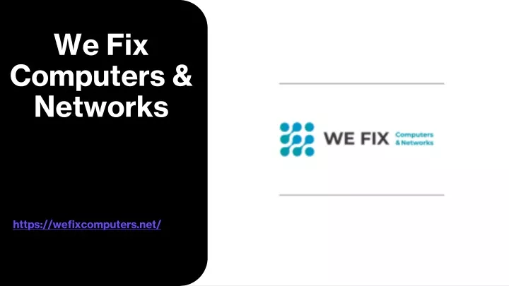 we fix computers networks