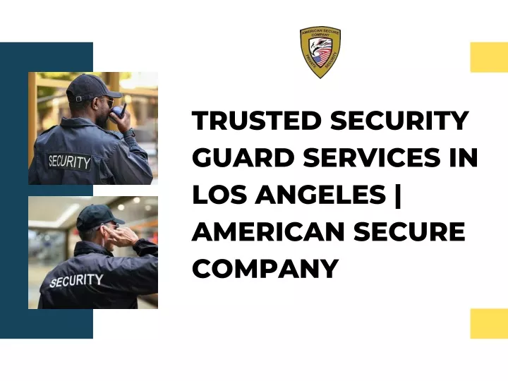 trusted security guard services in los angeles