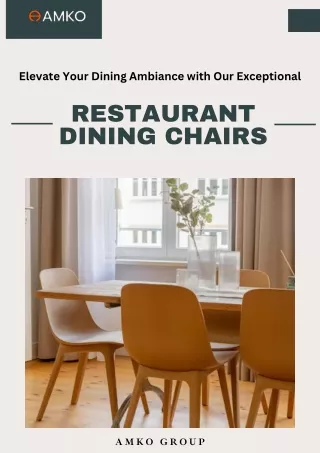 Elevate Your Dining Ambiance with Our Exceptional Restaurant Dining Chairs (1)