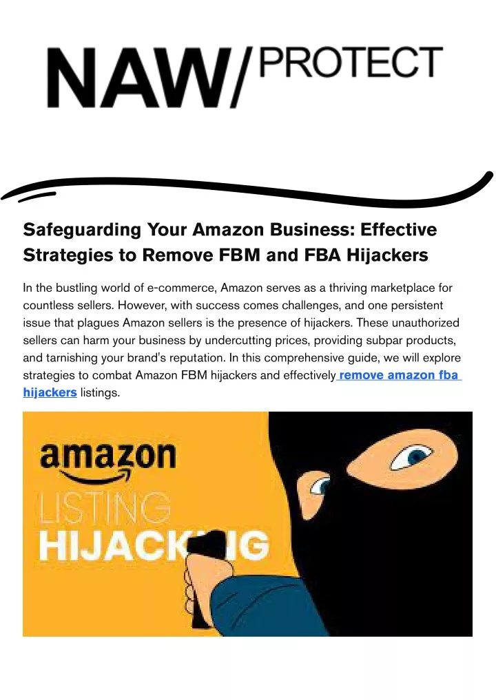 safeguarding your amazon business effective