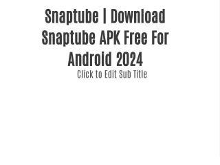 snaptube download snaptube apk free for android