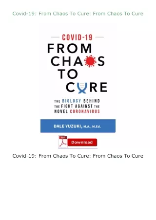❤PDF⚡ Covid-19: From Chaos To Cure: From Chaos To Cure