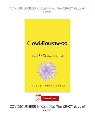 ✔️download⚡️ book (pdf) COVIDIOUSNESS in Australia: The CRAZY days of Covid