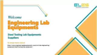 Steel Testing Lab Equipments Suppliers
