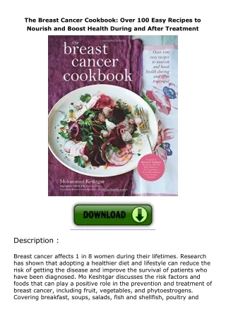 [DOWNLOAD]⚡️PDF✔️ Breast Cancer Smoothies: 100 Delicious, Research-Based Recipes for Preve
