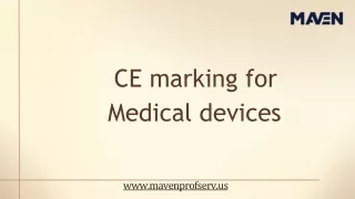 CE marking for Medical devices