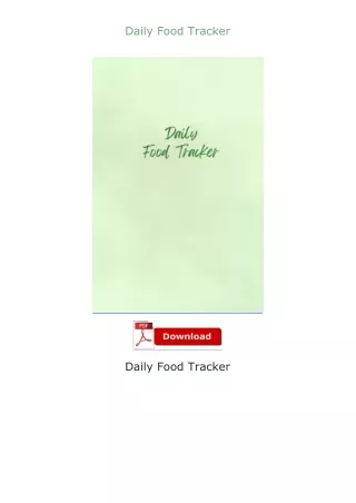 Daily-Food-Tracker