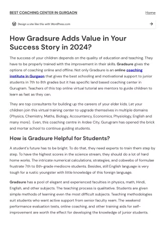 How Gradsure Adds Value in Your Success Story in 2024?