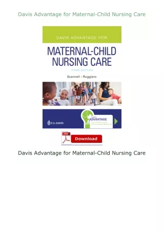 [READ]⚡PDF✔ Davis Advantage for Maternal-Child Nursing Care