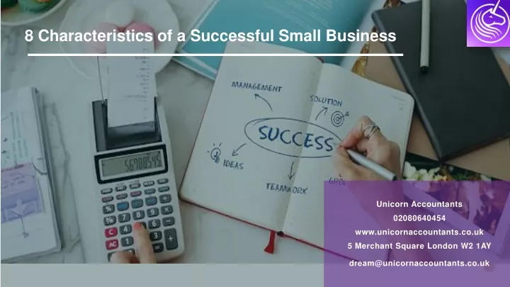 8 characteristics of a successful small business
