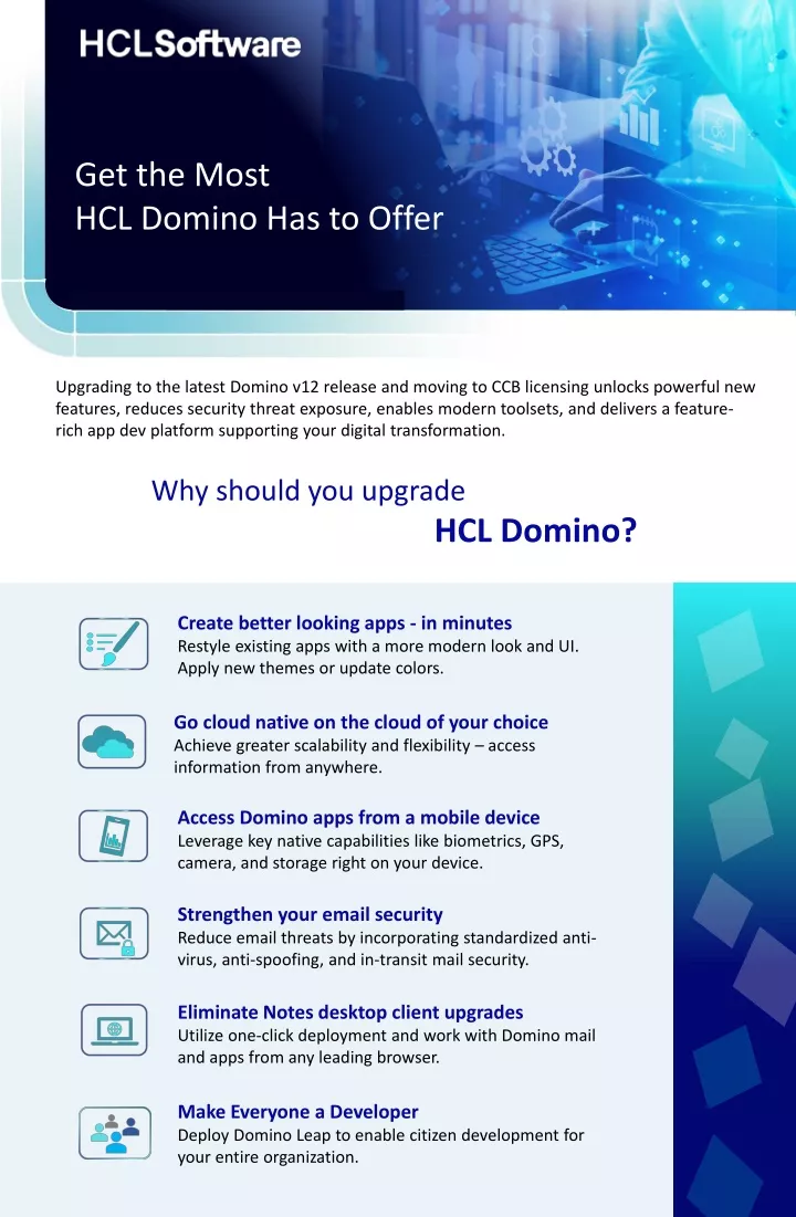 get the most hcl domino has to offer
