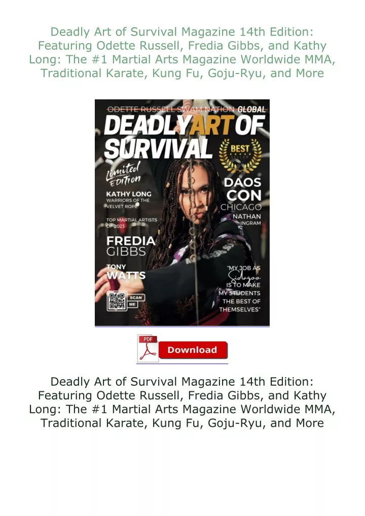 deadly art of survival magazine 14th edition