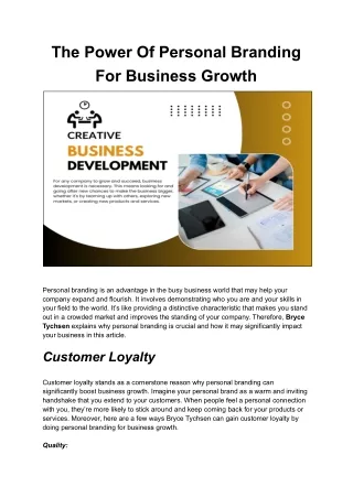 the power of personal branding for business growth